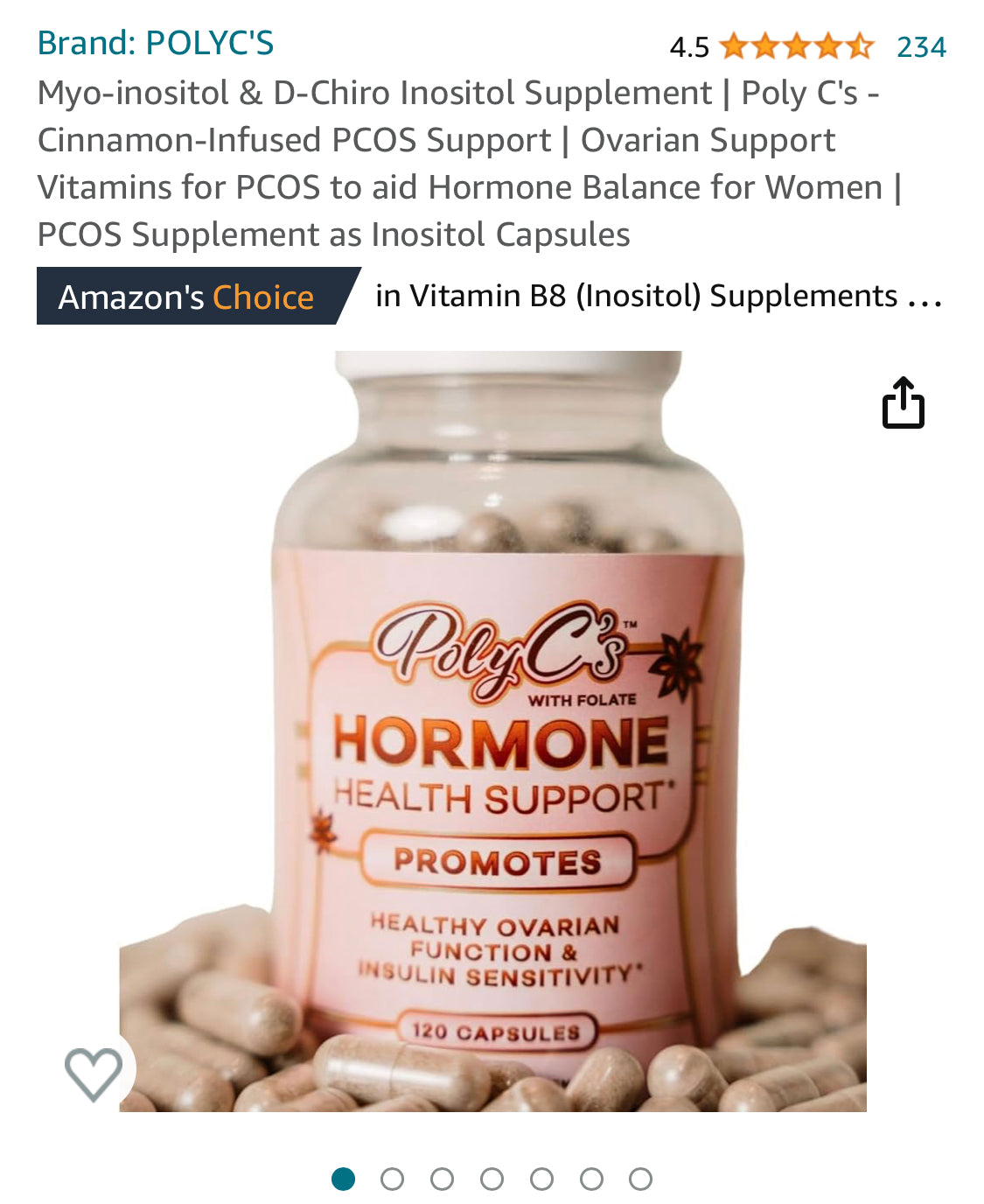 Amazon's Choice for Best PCOS Supplement