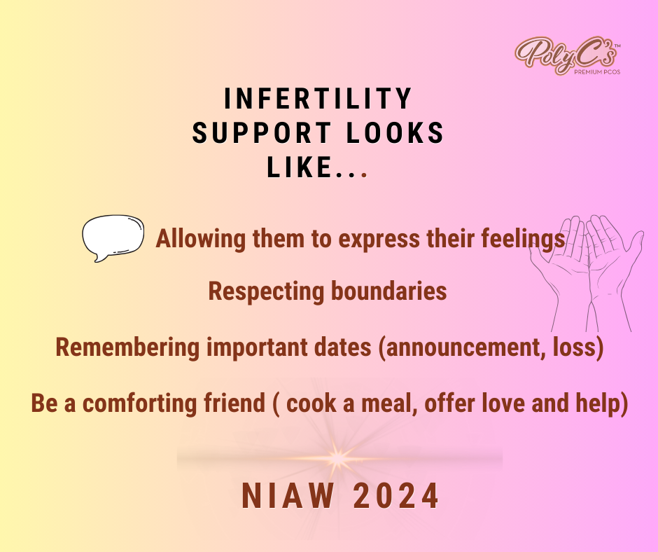 How to show infertility support